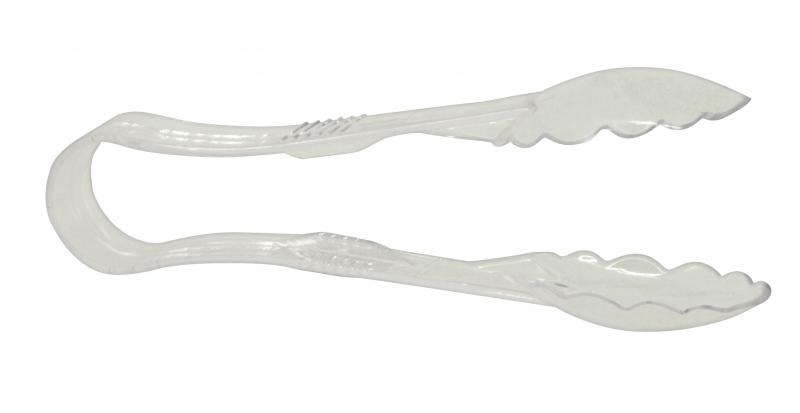 9-inch Polycarbonate Clear Scallop Tong 1 9-inch Polycarbonate Clear Scallop Tong